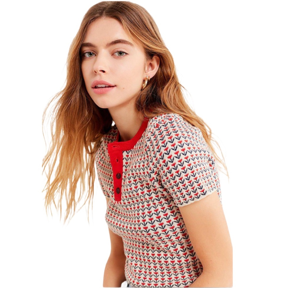 Urban Outfitters Harbor Henley Sweater Tee